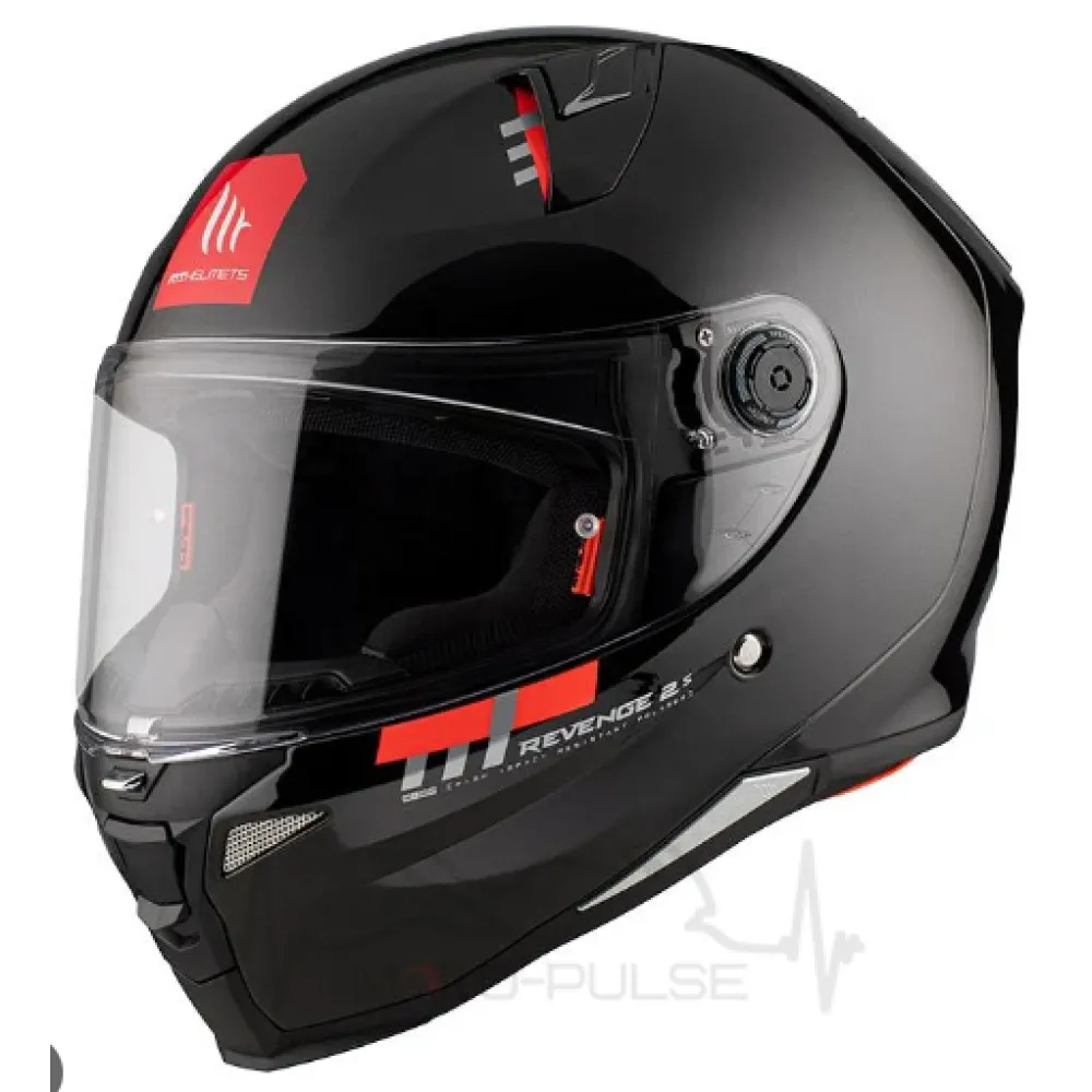Мотошолом MT Revenge 2 Solid Black Gloss (L)
